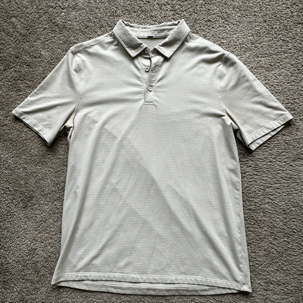 lululemon athletica Men's Polo Shirt - Cream